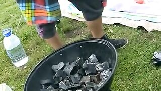 Youth gangbang with Russian students in the nature, enjoy!