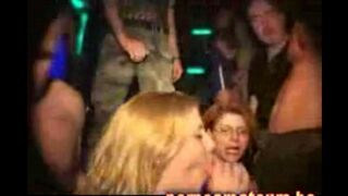 Bunch of wet pussies and asses in the club, where girls are slapping each other