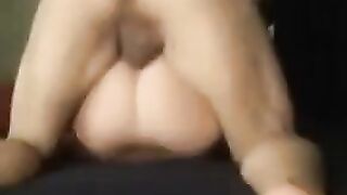 The wife asked her husband's friend to fuck her wet pussy in a steamy homemade scene