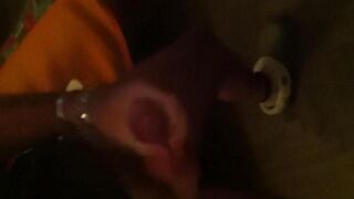A guy masturbates in front of the mirror, capturing every moment