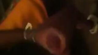 A guy masturbates in front of the mirror, capturing every moment