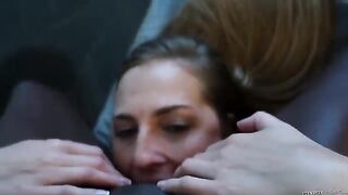 Two beautiful girls are not embarrassed to show their passion for each other