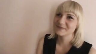 The young guy learned to caress the pussy of his girlfriend