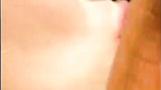A man came out of the pool and made cumshot on girlfriend’s face