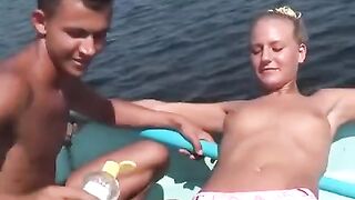 Sexual youth are debauchery on the river bank