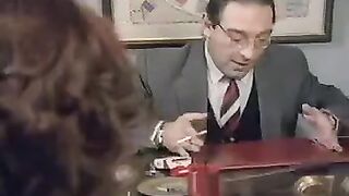 50-year-old man fucked a young student on the table