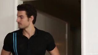 A beautiful mulatto girl gets fucked by a man in a condom