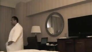 He undressed a whore in the hotel room, ready for action