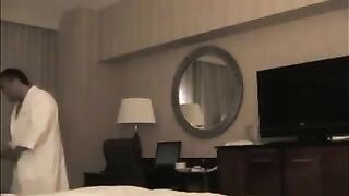 He undressed a whore in the hotel room, ready for action