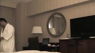He undressed a whore in the hotel room, ready for action