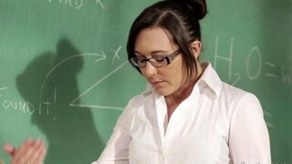 The teacher seduced her student in a steamy lesbian encounter