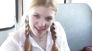 Two schoolgirls got their skirts pulled up and got fucked hard in steamy action