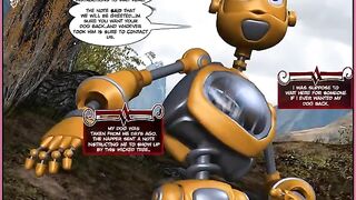 A hot porn comic book with a story about robots in 2021