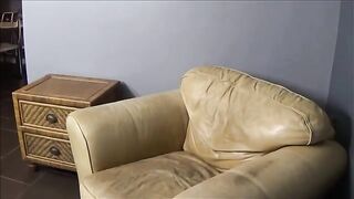 The wife is watching porn and masturbating with her husband