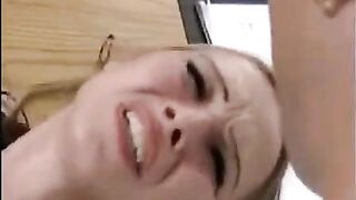 Girl fucked by a guy while he plays with her hand and member
