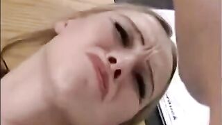 Girl fucked by a guy while he plays with her hand and member
