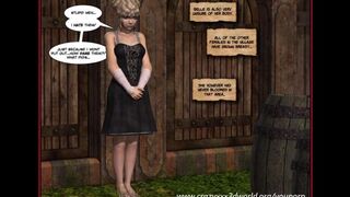 Lesbian sex in a comic strip, featuring passionate girls only action