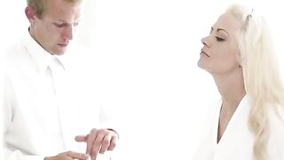 The newlyweds could not restrain their passion and began to engage in intimate acts right after the wedding