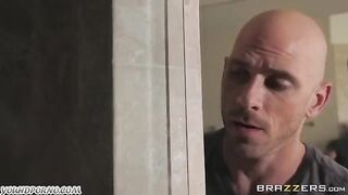 A rude boy Johnny Sins had sex with a girl in the bedroom