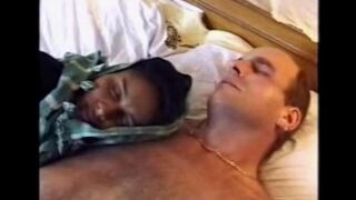 A drunken black girl is at the mercy of her visitor in this explicit scene