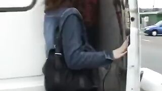 Two guys fucked a girl in her car, it was intense