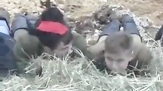 The boy brought a pretty girl to the barn and fucked her in the hay