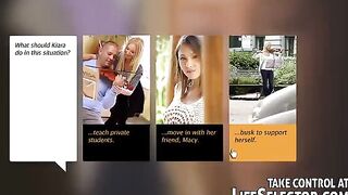 A young girl has her cool pussy taken away by a man in this hot video