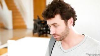Two mature men fucked sexy brunette Veronika Avluv in an intense threesome