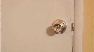 The monster forced the Asian girl to do a deep blowjob