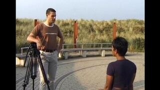 An Indian girl is having fun with two guys at the same time
