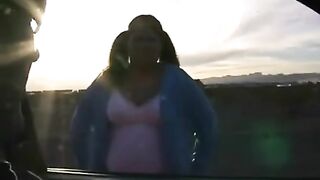 A fat woman with big tits is not embarrassed to show her holes and fuck