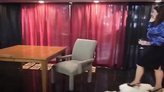 A mature woman seduced her neighbor while her husband was away