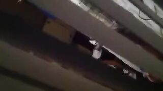 Guy shooting his cock with a camera like neighbors
