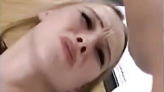 Fragile blonde gets her ass gapped by horny fisting enthusiasts