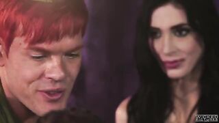 Peter Pan made a blowjob for two sexy mermaids in an FFM threesome