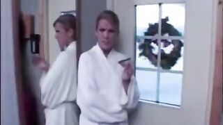 The husband was tied up when his wife had sex with someone