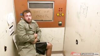 Brunette Eva Lovodi takes cum inside her beautiful tits
