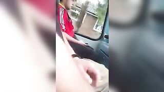 A bus passenger jerked his dick and came in his pants with excitement