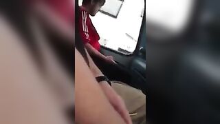 A bus passenger jerked his dick and came in his pants with excitement