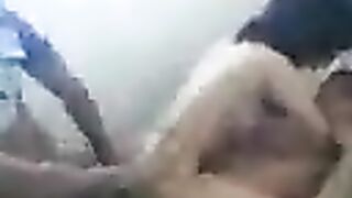 Two members at once fucked a young Asian with intense passion
