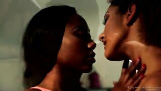 Two black beauties know a lot about oral sex and not only