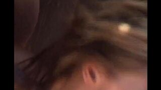 They finished on the face after a wild fuck. Another hot interracial scene