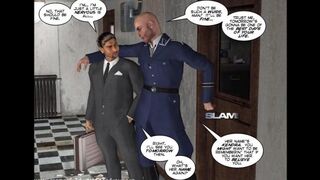 Bitch is having fun with a guy in this porn comic