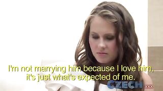 A drunken bride was engaged in lesbian sex with a witness