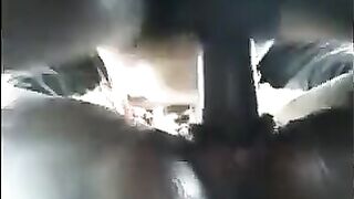 Strong cum from a black pussy in homemade video