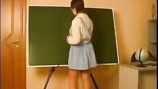 An old teacher seduced and fucked a student girl