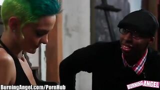 Hot anal sex with an emo blonde model