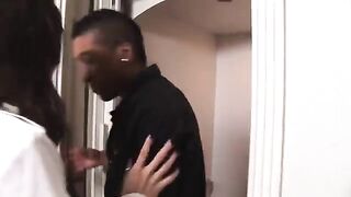 Dark-skinned reporter beds kinky babe Sasha Gray in the hottest scene ever
