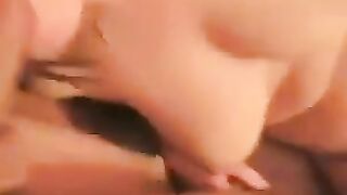 The girl spread her legs to show her friend her neat pussy with a clitoris