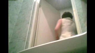 A graduate was peeped at while on the toilet with a hidden camera